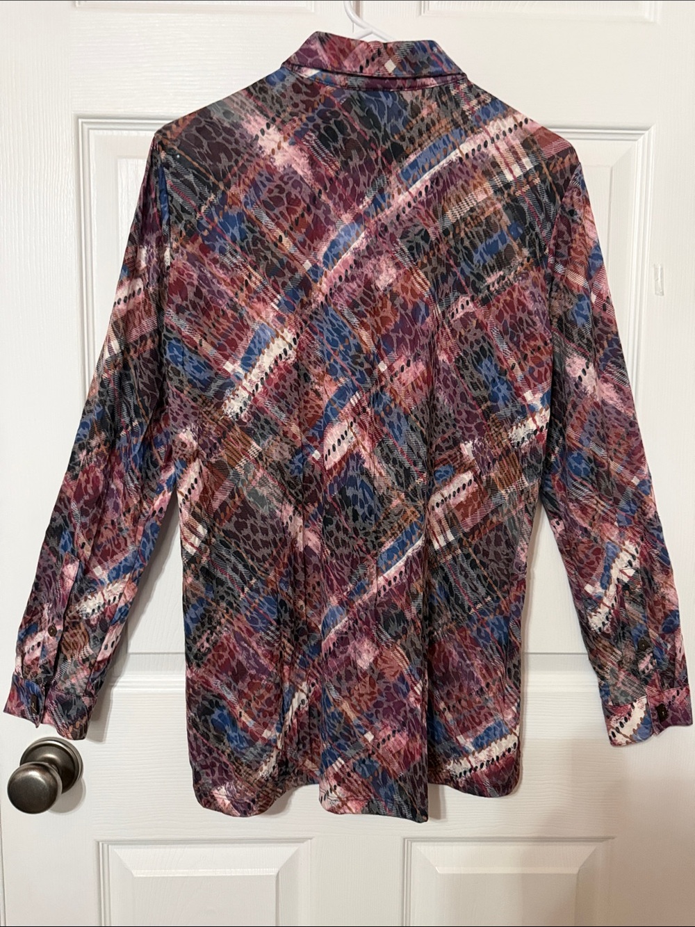 Multiples Multicolor Abstract Print Button-Down Shirt - Picture 2 of 4